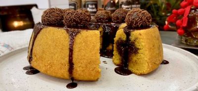 Bolo de Cenoura com Brigadeiro