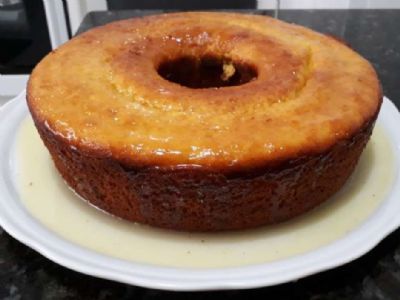 Bolo de Laranja com caldo