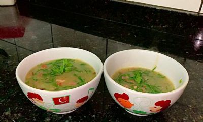 Caldo Verde com Lingui�a Calabresa e Bacon