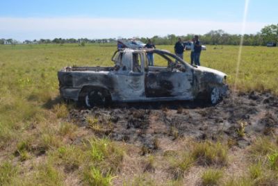 ​Pai encontra corpos de filho e amigo carbonizados em fazenda