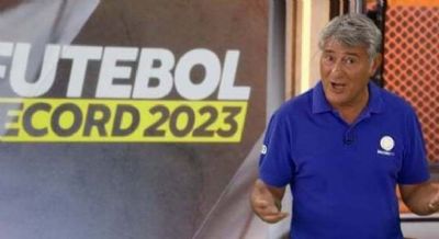 ​Com Cleber Machado, Record vence a Globo na audi�ncia com �gua Santa x Palmeiras