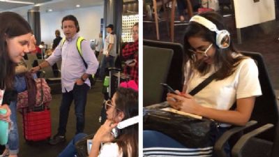 Anitta � tietada por brasileiros nos EUA antes de embarcar na primeira classe