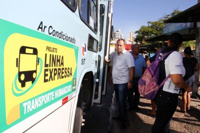 Prefeito inaugura a quarta linha expressa do transporte coletivo nesta quinta