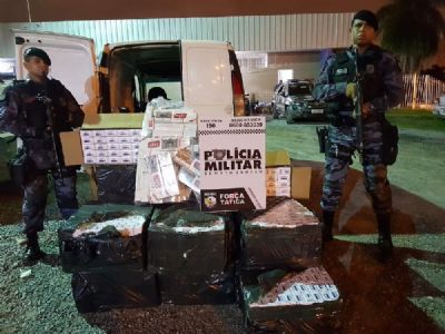 Homem � preso com 17,9 mil carteiras de cigarros em Cuiab�