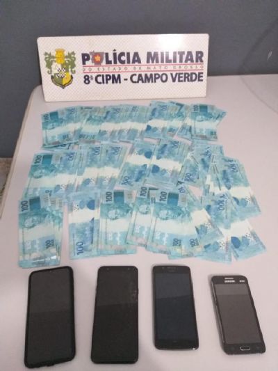 PM prende quadrilha com R$ 25,5 mil em notas falsas em Campo Verde