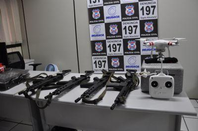 ​Pol�cia Civil recebe doa��es de carabinas e drones