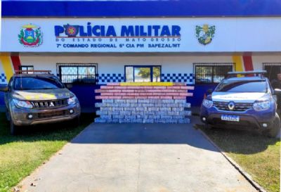 For�a-tarefa apreende 870 quilos de entorpecentes e prende dois suspeitos de tr�fico de drogas