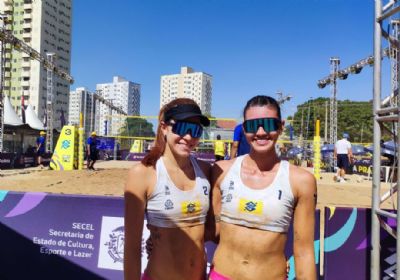 ​Dupla beneficiada por bolsa do Governo de MT disputa torneio principal do Circuito Brasileiro de V�lei de Praia