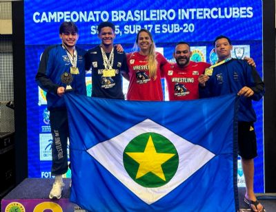 ​Bolsistas do Governo de MT garantem classifica��o para o Pan-Americano de Wrestling