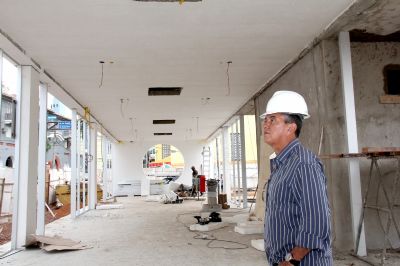 Esta��o Alencastro est� com 80% das obras conclu�das