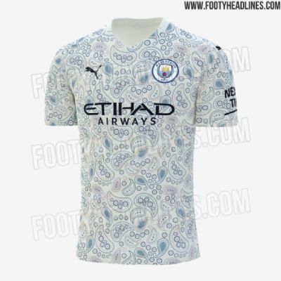 Nova terceira camisa do Manchester City tem design inusitado