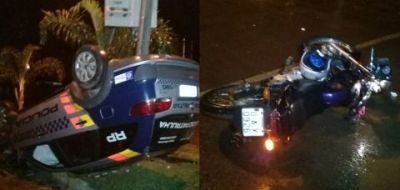 Jovem morre em colis�o entre moto e viatura da PM