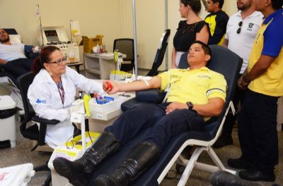 Semob inicia campanha de doa��o de sangue �Agentes do bem�