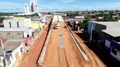 Obra de viaduto entra na reta final, em Cuiab�