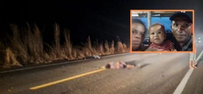 Tr�s pessoas da mesma fam�lia morrem ap�s batida entre moto e caminhonete