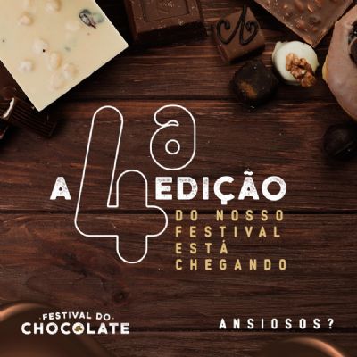 Pr�xima edi��o do Festival do Chocolate ocorre em julho