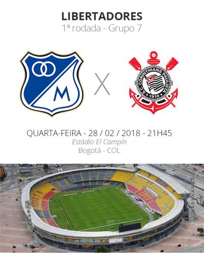 Libertadores: tudo o que voc� precisa saber sobre Millonarios x Corinthians