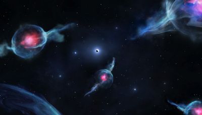 Buraco negro da Via L�ctea tem bolhas de g�s que um dia j� foram estrelas; entenda