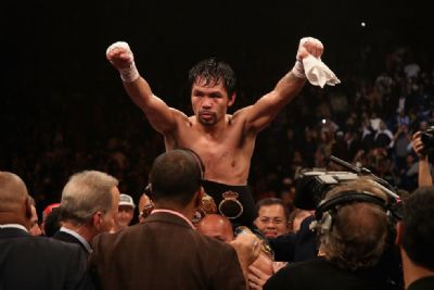Dono de 12 t�tulos mundiais de boxe, Pacquiao vai concorrer � presid�ncia das Filipinas