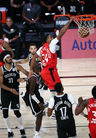 Toronto Raptors atropela os Nets, fecha s�rie em 4-0 e vai enfrentar o Boston Celtics nas semifinais