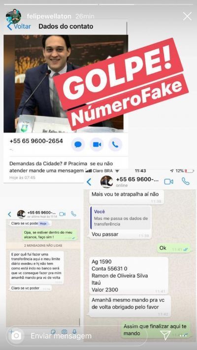 Golpista se passa por vereador para pedir dinheiro