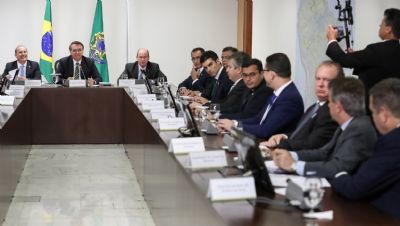 ​Em reuni�o com Bolsonaro, governador defende parcerias e pede comunica��o eficiente