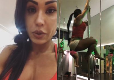 Gracyanne Barbosa pratica twerk e pole dance: 