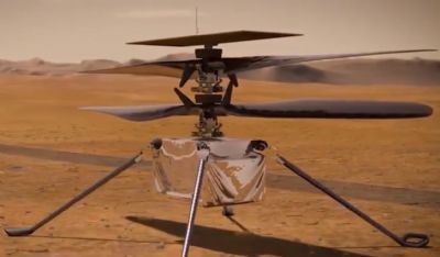 Helic�ptero Ingenuity come�a a ser desembarcado em Marte
