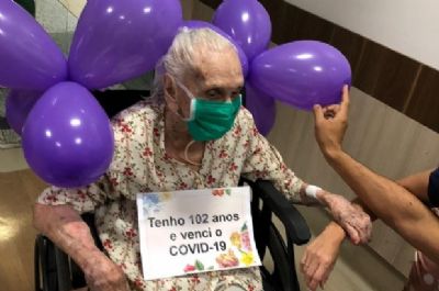 Ap�s se curar da Covid-19, ex-primeira-dama de Cuiab� morre aos 103 anos