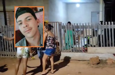 ​Jovem � assassinado a tiros durante festa na casa de familiares