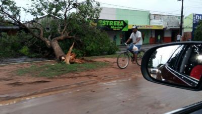 Temporal deixa 20% dos moradores de Juara (MT) sem energia e causa v�rios danos