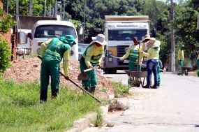 Jardim Umuarama recebe a��es do programa Mutir�o da Limpeza
