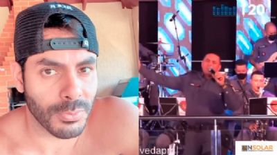 Israel e Rodolffo compartilham vers�o de �Batom de Cereja� cantada pela banda da PM de Mato Grosso