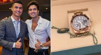 Cantor ganha Rolex de presente de Cristiano Ronaldo