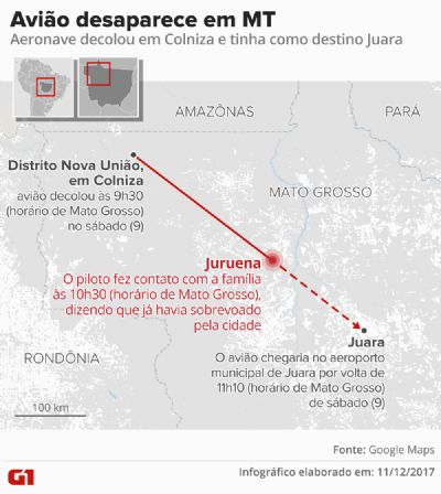 Fam�lia � encontrada morta junto com destro�os de avi�o que caiu em mata de MT, diz FAB