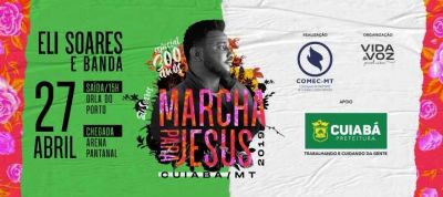 Marcha para Jesus dos 300 anos deve reunir 40 mil pessoas em sua 25� edi��o