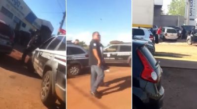 Policiais civis perseguem e atiram em homem que tentava matar mulher