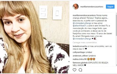 Franja? Mar�lia Mendon�a usa aplique e prega pe�a em f�s