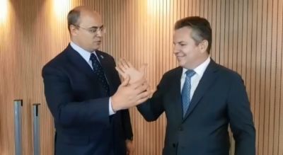 Em encontro em Bras�lia, Mauro e Witzel prometem integrar pol�cias de MT e RJ