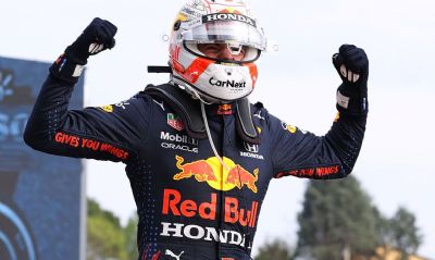 Verstappen vence ca�tico GP de �mola, mas Hamilton continua na frente