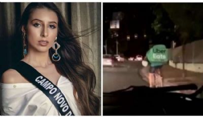 Miss perde o t�tulo ap�s fazer chacota com entregador de bicicleta