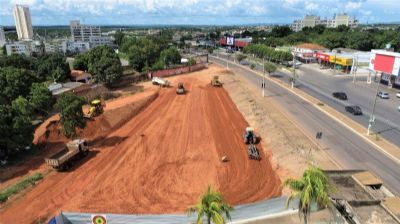 ​Cuiab� inicia constru��o de nova rotat�ria na avenida Rep�blica do L�bano