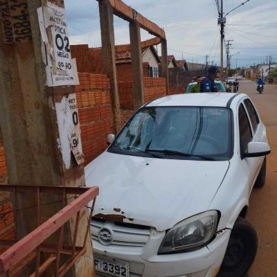 Homem � atropelado ap�s motorista invadir ponto de �nibus em V�rzea Grande
