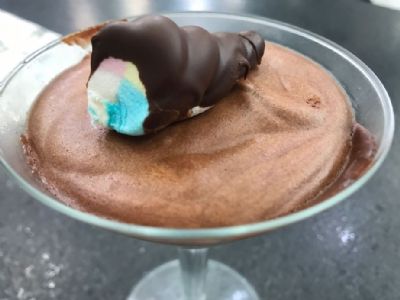 Mousse de Chocolate com Marshmallow