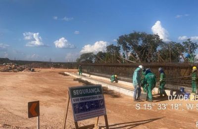 MT inicia obras de ponte e viaduto no Rodoanel de Cuiab� e VG