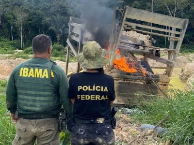 ​Terra Ind�gena de MT � alvo de opera��o da Pol�cia Federal e Ibama