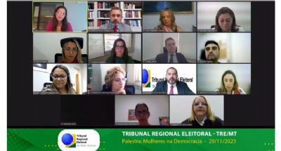 ​TRE intensifica iniciativas para estimular a participa��o feminina na pol�tica com palestra