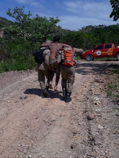 Homem que estava perdido ap�s surto psic�tico � resgatado