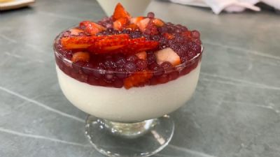 Creme de Iogurte com Sagu para adocicar a sua tarde