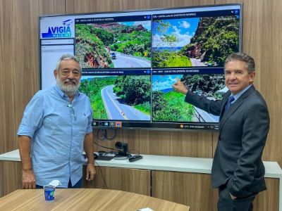 ​Presidente do TCE-MT se re�ne com secret�rio da Sinfra para tratar de solu��o para Port�o do Inferno